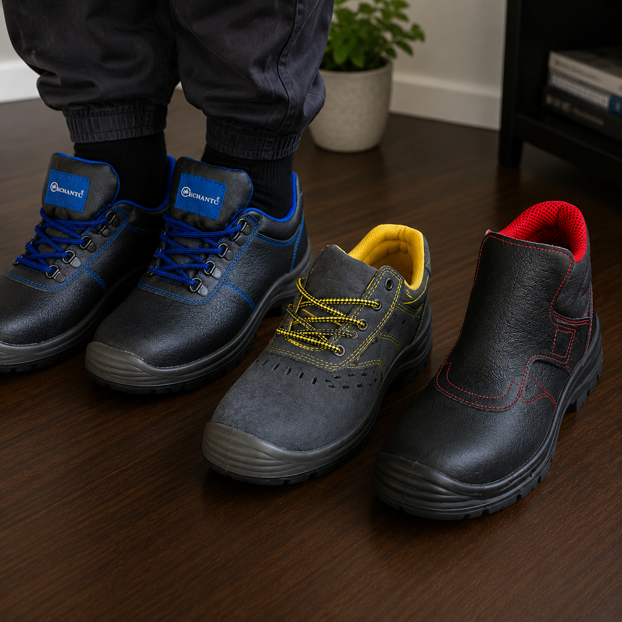 Safety shoe detail